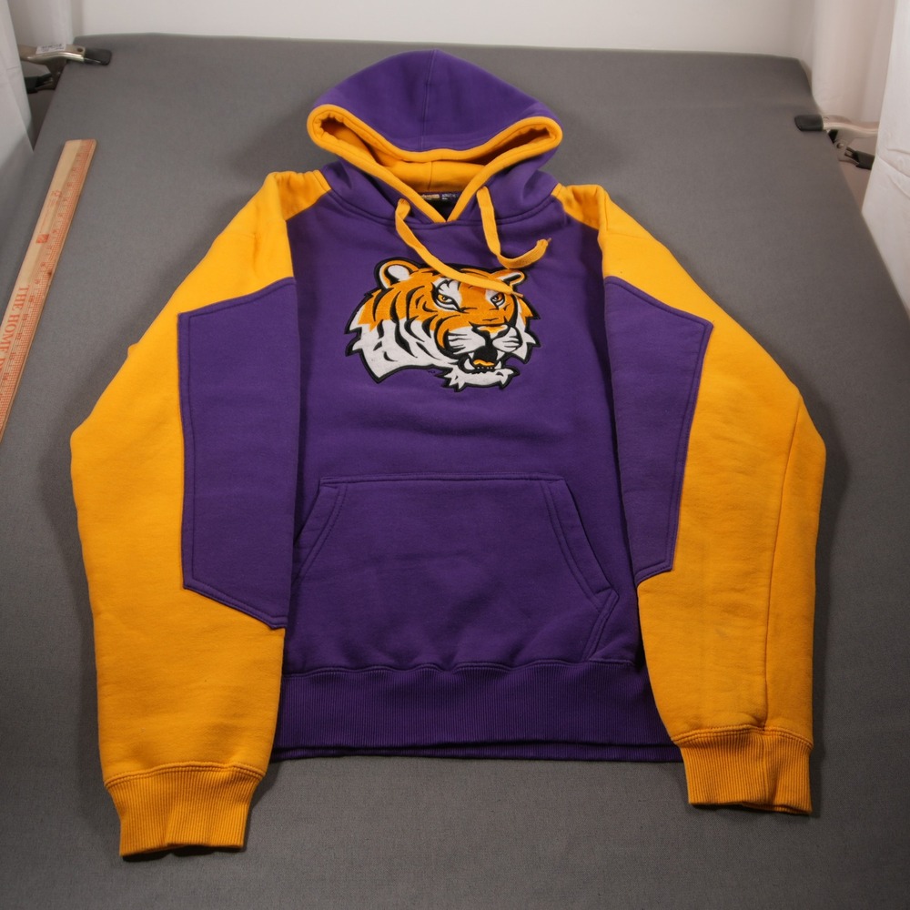 LSU Tigers Embroidered Raglan Colosseum Men Hoodie XL Retro Football Sport - Picture 2 of 16